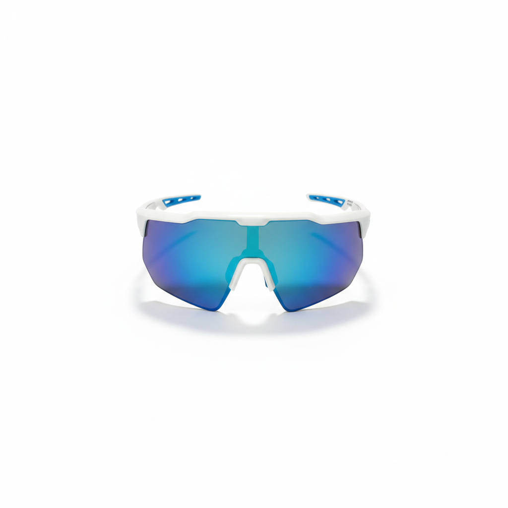 Rave Sunglasses - White & Blue