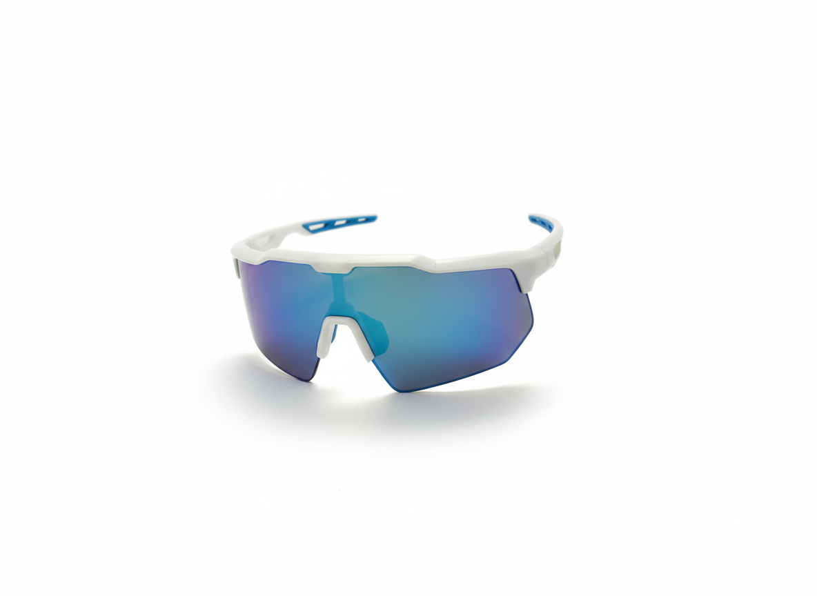 Rave Sunglasses - White & Blue