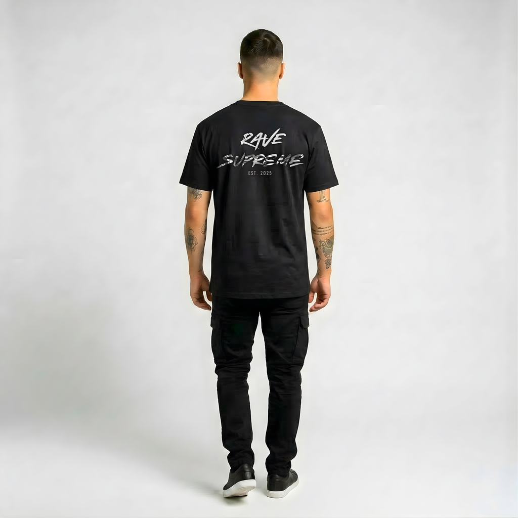 RS - The Original - Black T-shirt / White Print