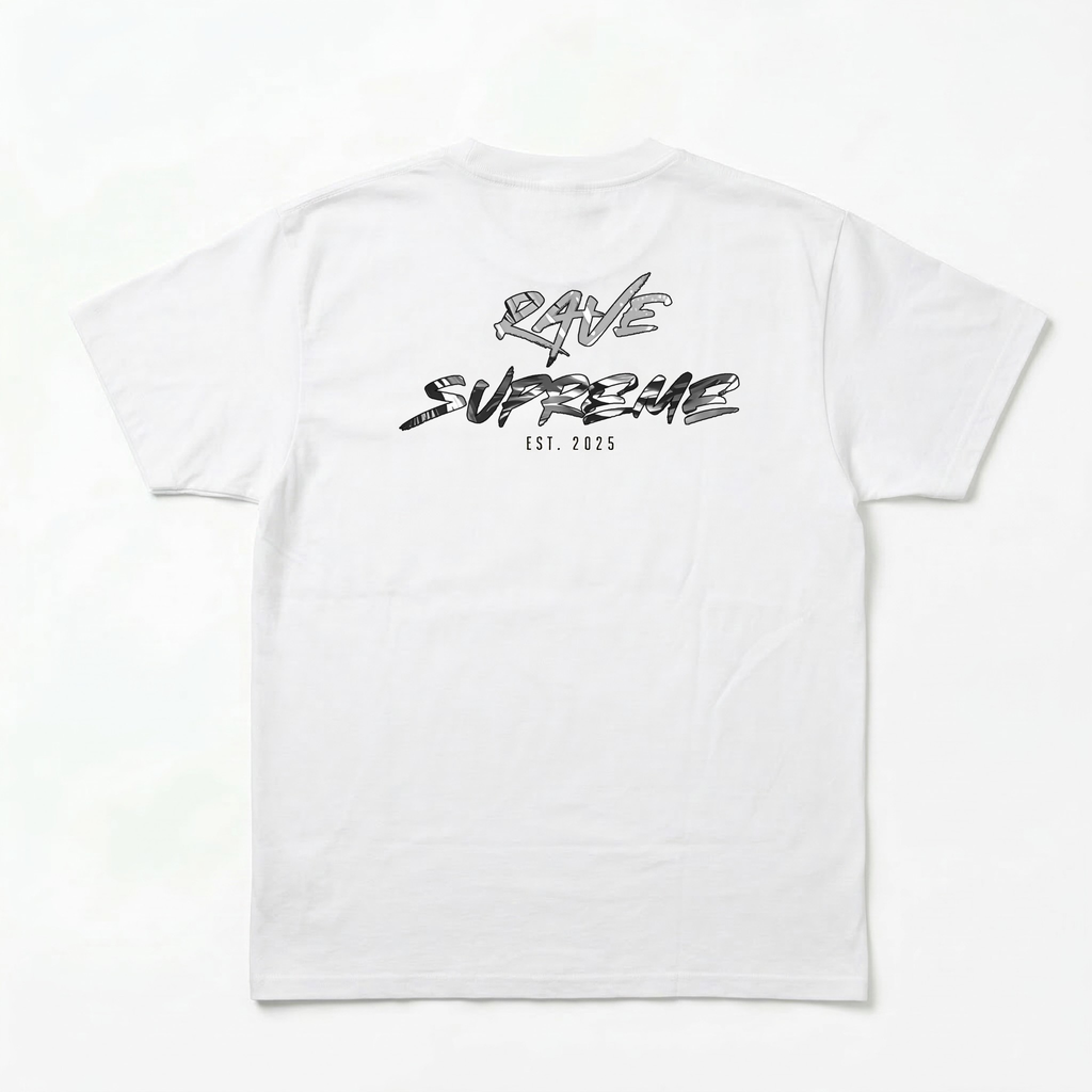 RS - The Original - White T-shirt / Black Print