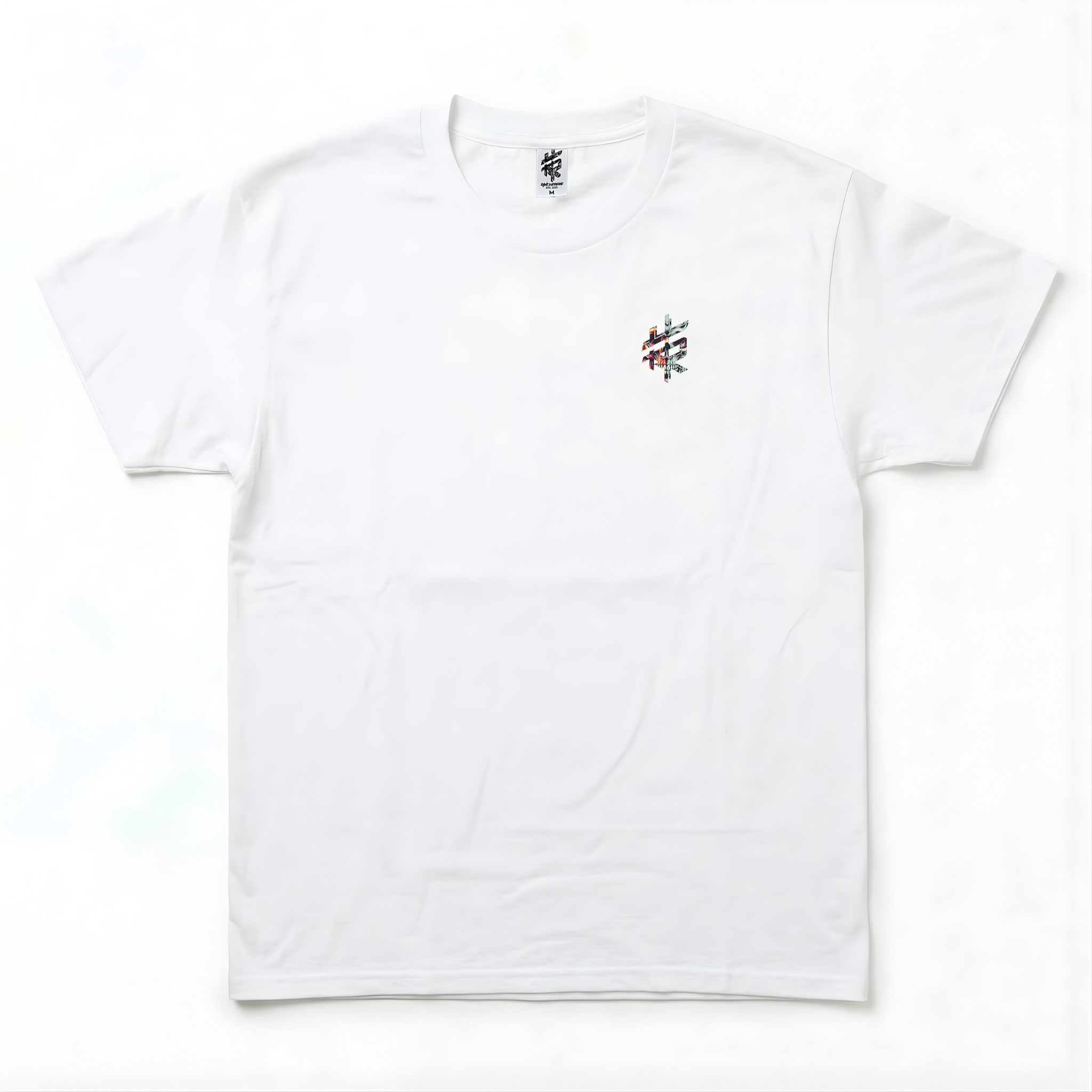 RS - The Original - White T-shirt / Cyan Print