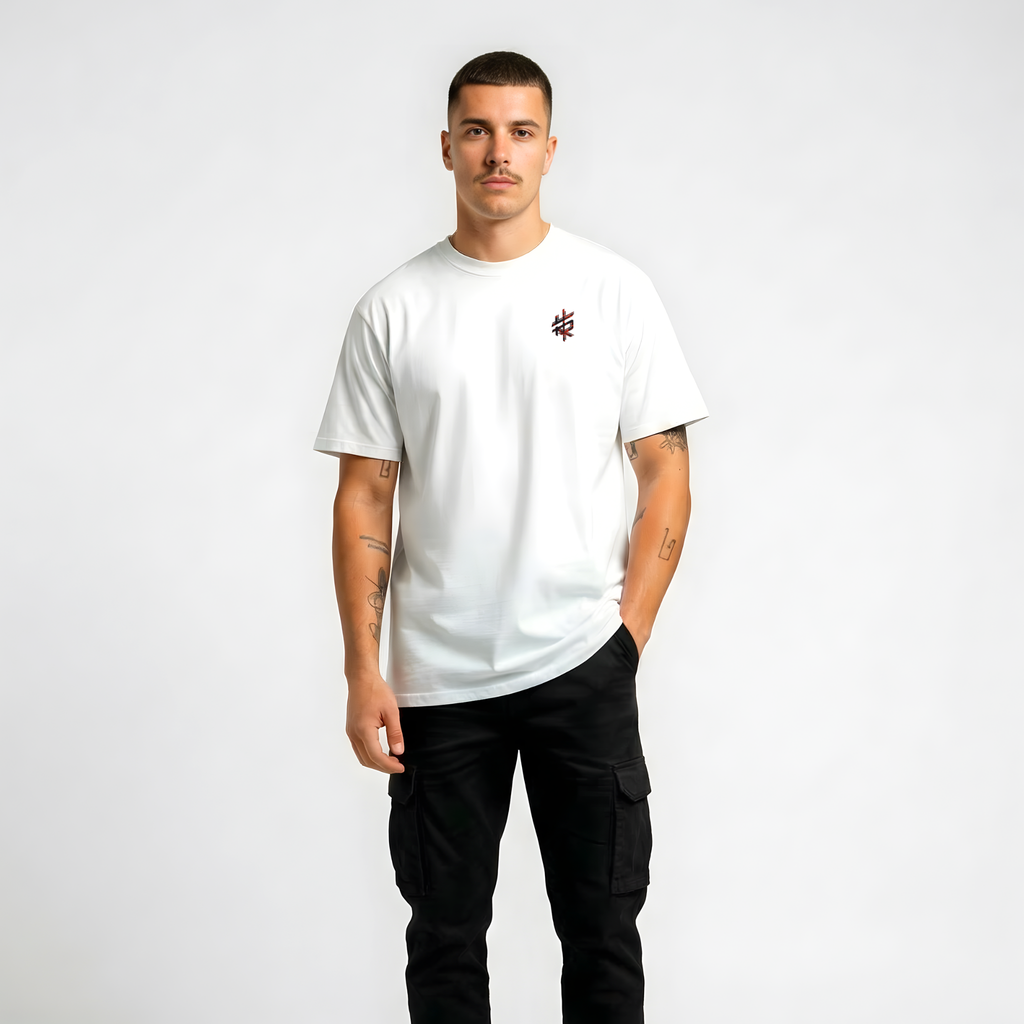 RS - The Original - White T-shirt / Red Print
