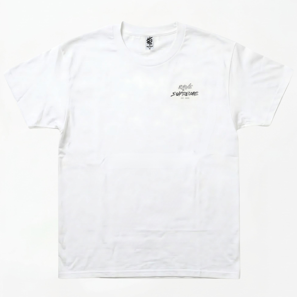 RS - Clean & Subtle - White T-shirt / Black Print