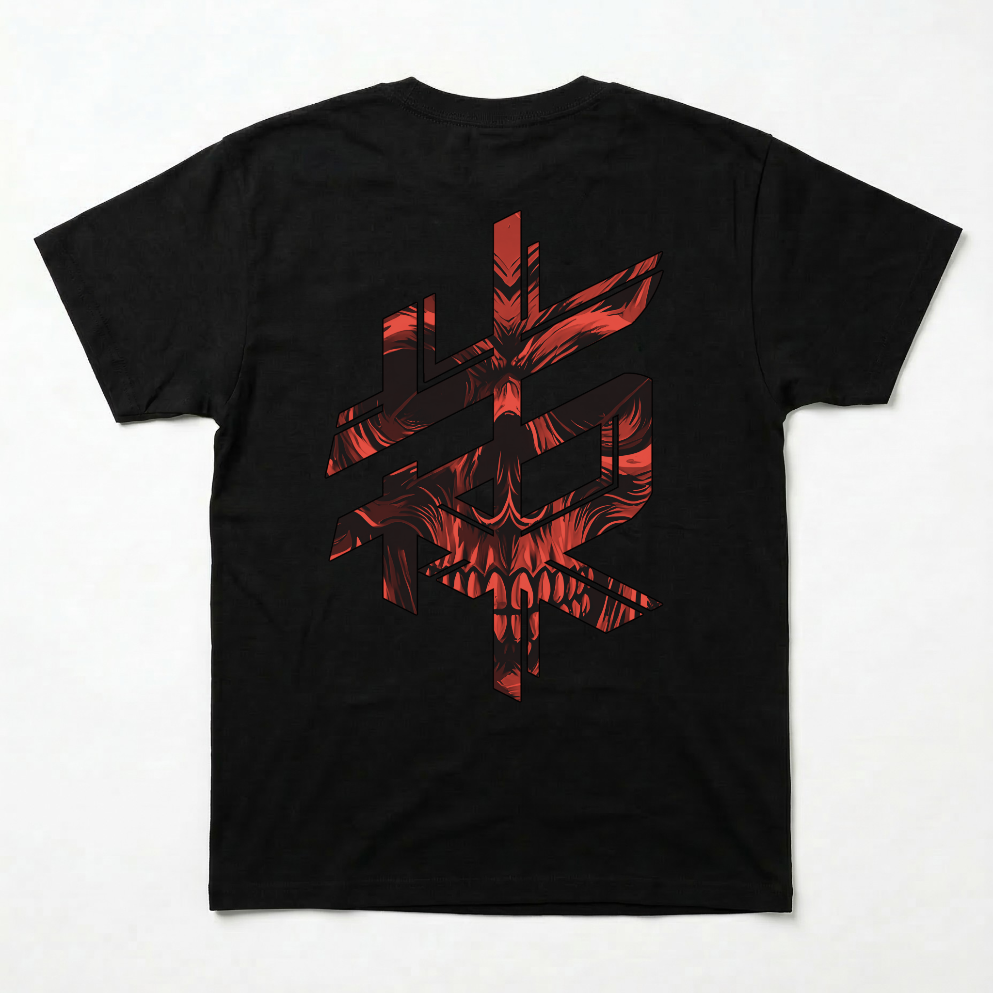 RS - Big & Bold - Black T-shirt / Red Print