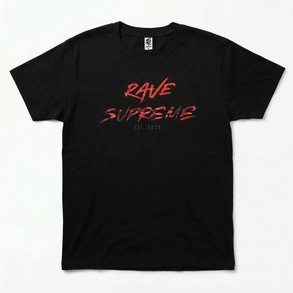 RS - Big & Bold - Black T-shirt / Red Print