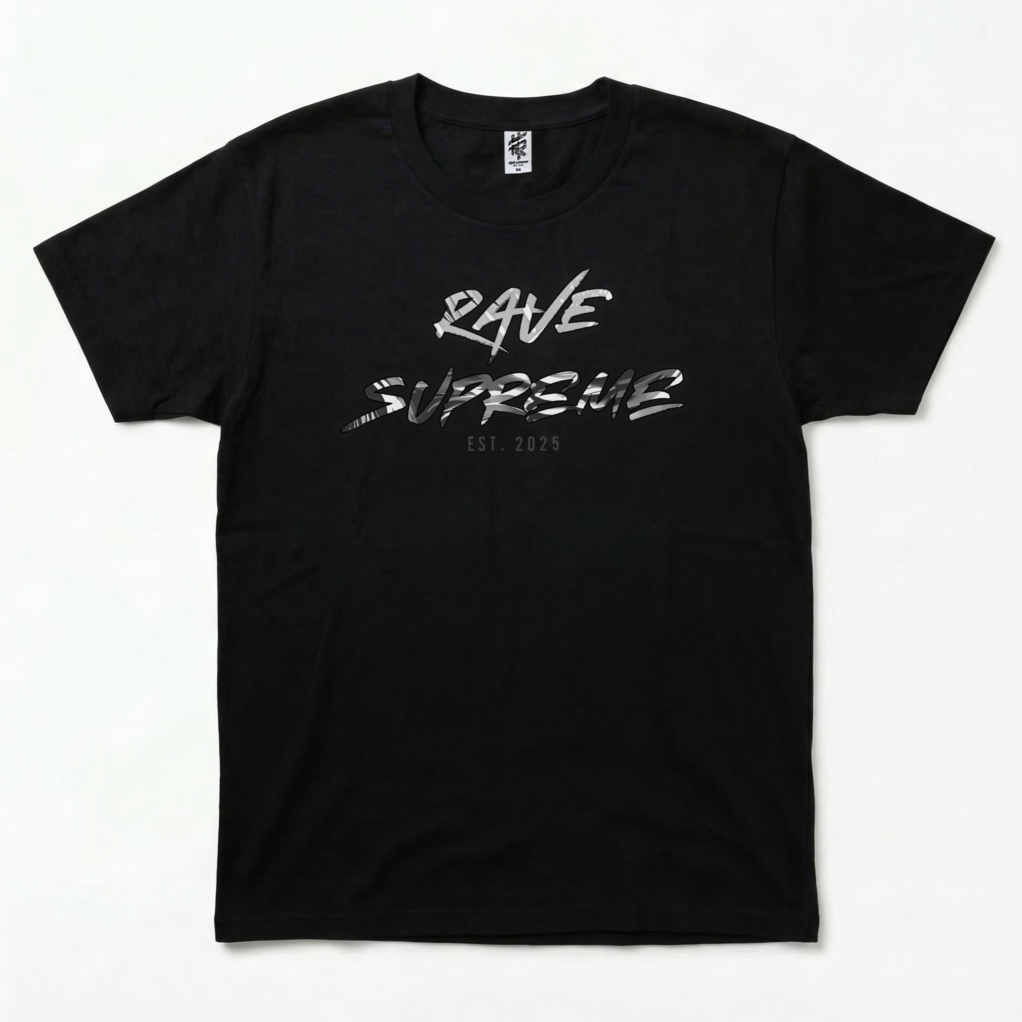 RS - Big & Bold - Black T-shirt / White Print