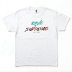 RS - Big & Bold - White T-shirt / Cyan Print