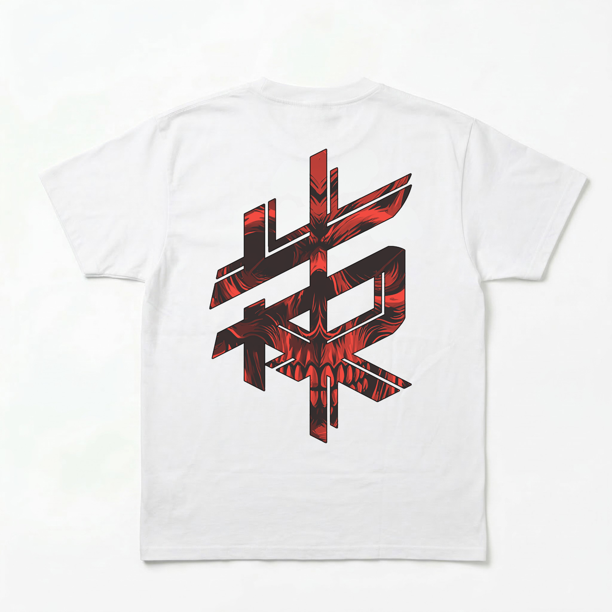RS - Big & Bold - White T-shirt / Red Print