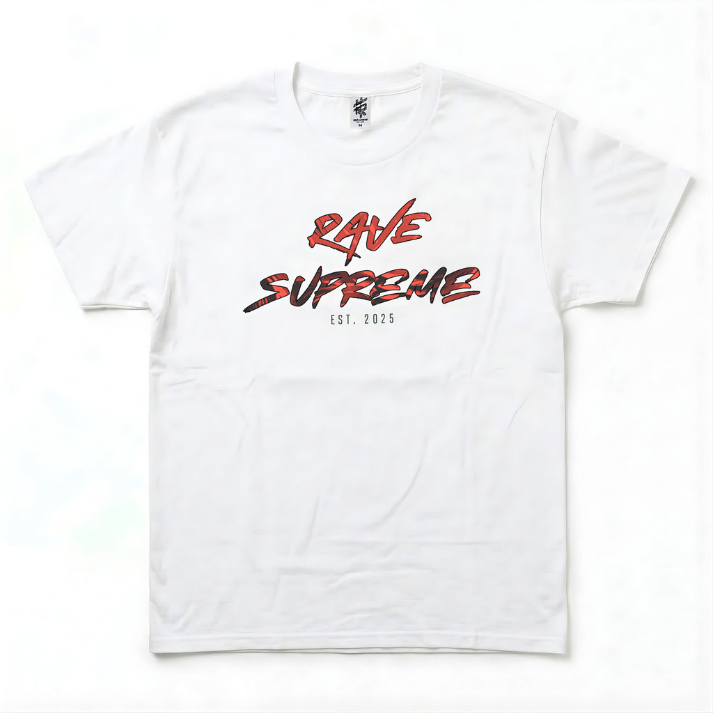 RS - Big & Bold - White T-shirt / Red Print