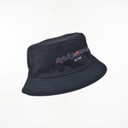 RS - Black Reversible Bucket Hat / Red Print