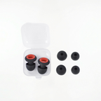 Silicone Earplugs - Black & Red