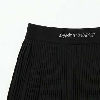 RS - Black Miniskirt / White Print