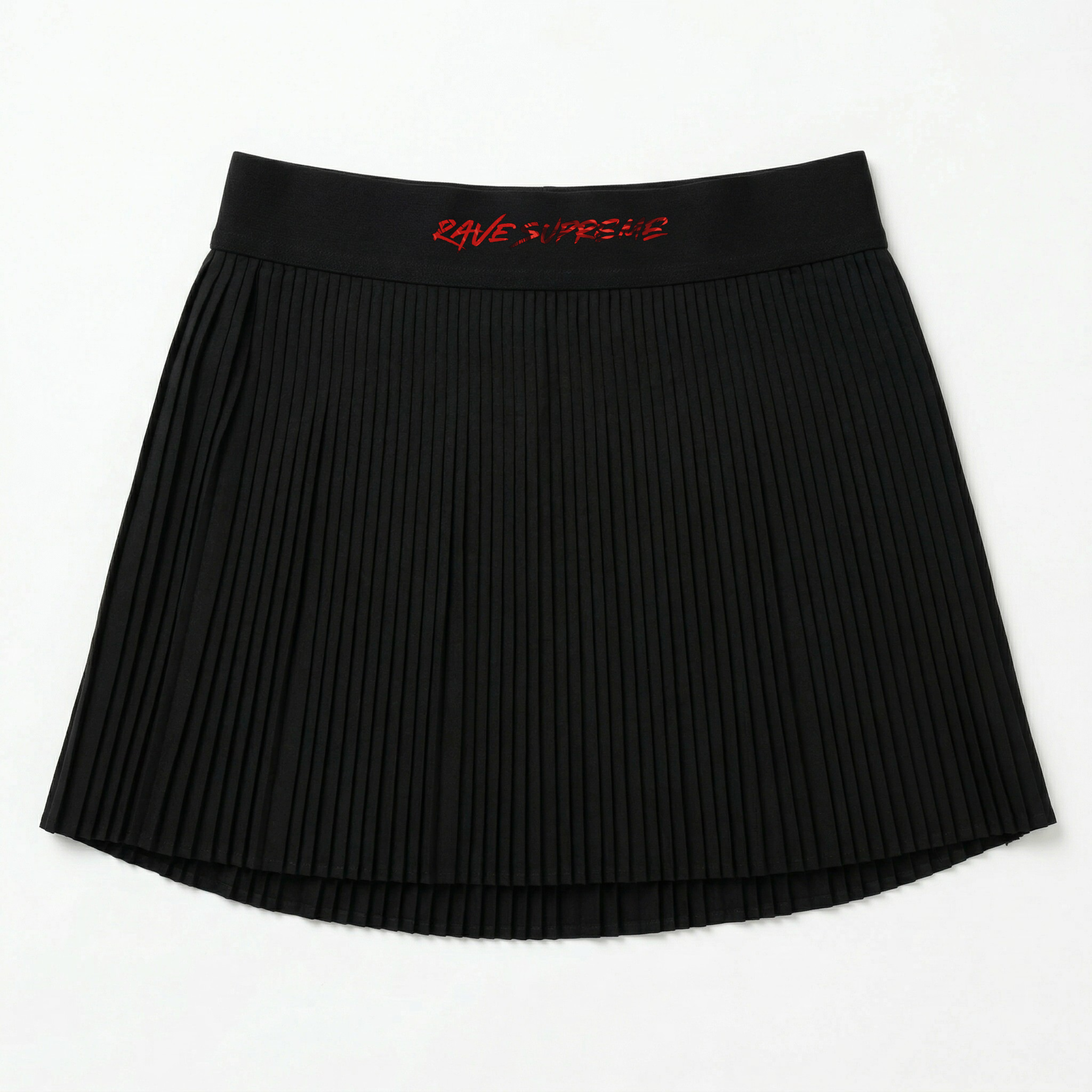 RS - Black Miniskirt / Red Print