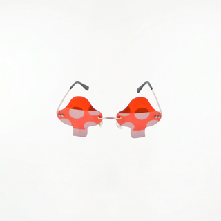 Mushroom Sunglasses - Red