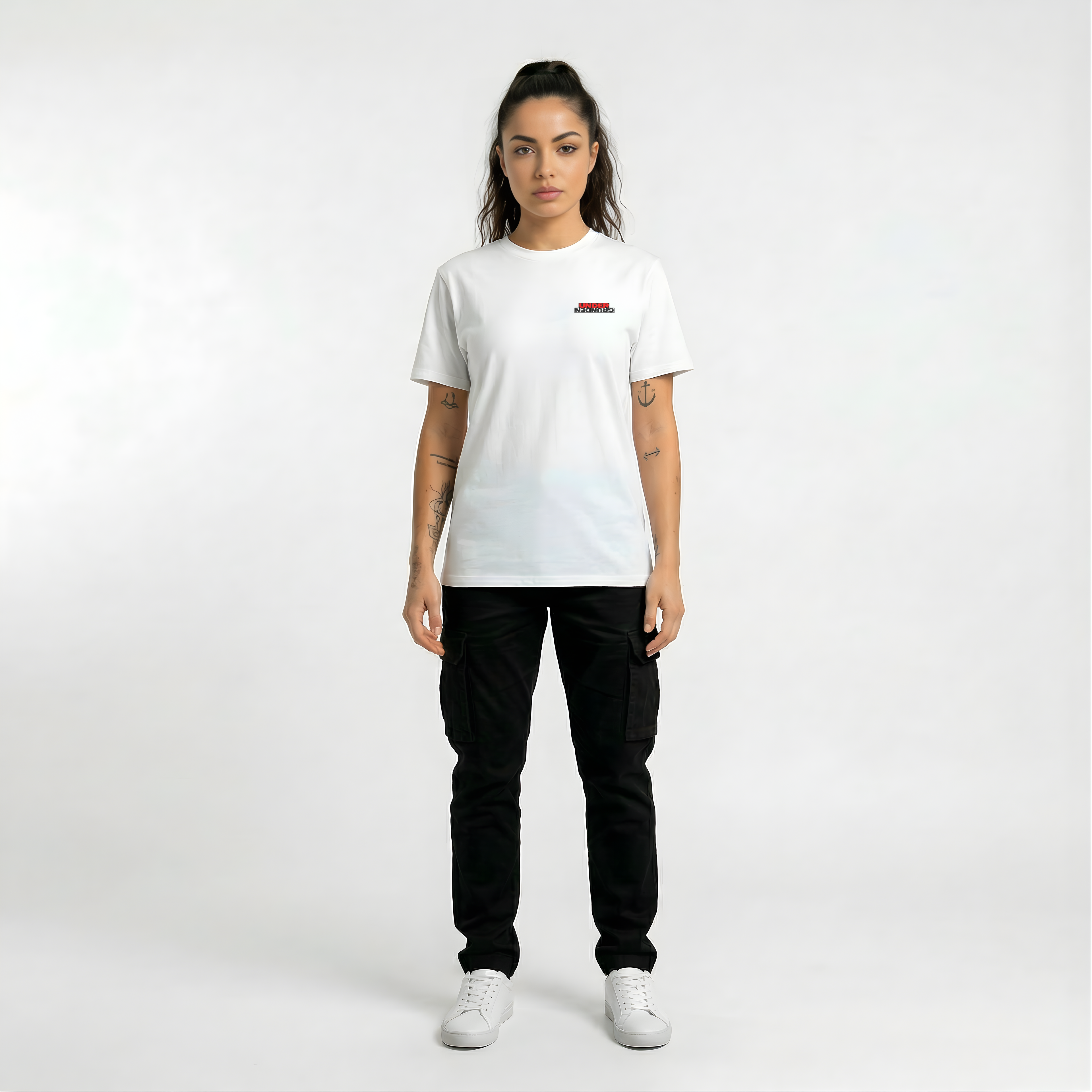 UG - Hot Girls Like Uptempo - White T-shirt / Black Print